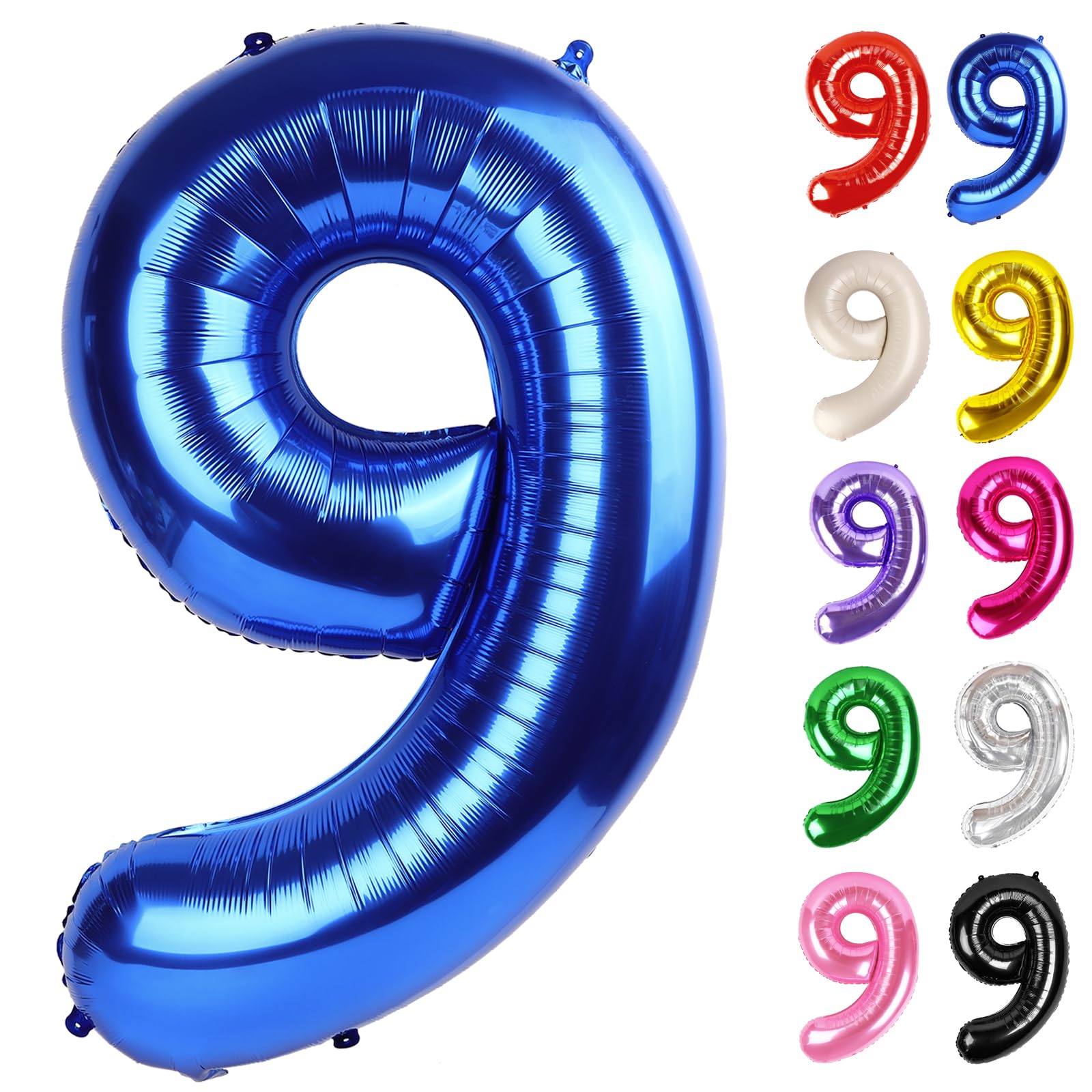 3*2様 04aw number nine balloon benie Navy Blue Number 9 Balloon 40 Inch, 9 Balloon Number, 9th Birthday